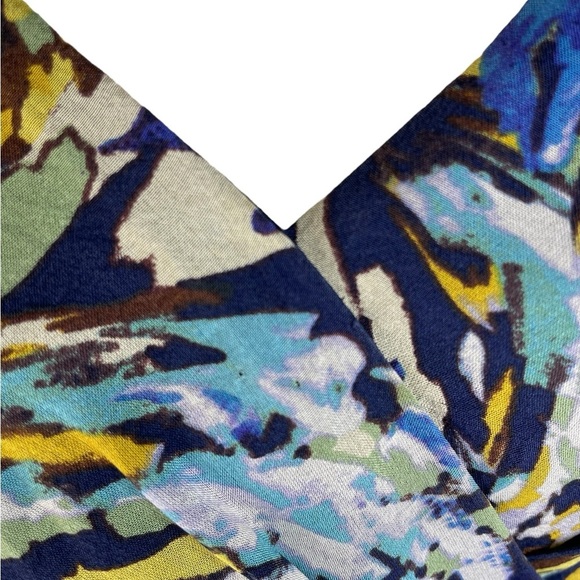 Anthropologie Moulinette Soeurs Oak Apple dress Silk Faux Wrap Quiet Luxury 2 - Picture 6 of 11